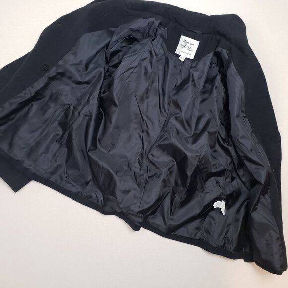 Maralyn & Me Women's Black Double-Breasted Peacoat Sz XL EXCELLENT CONDITION!!! - Picture 6 of 7